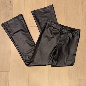 Y2 K inspired Wet Seal Black Faux Leather Pants